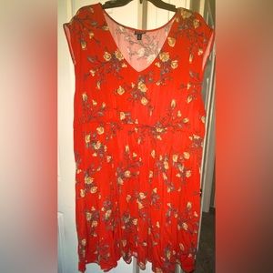 Sleeveless Floral Dress